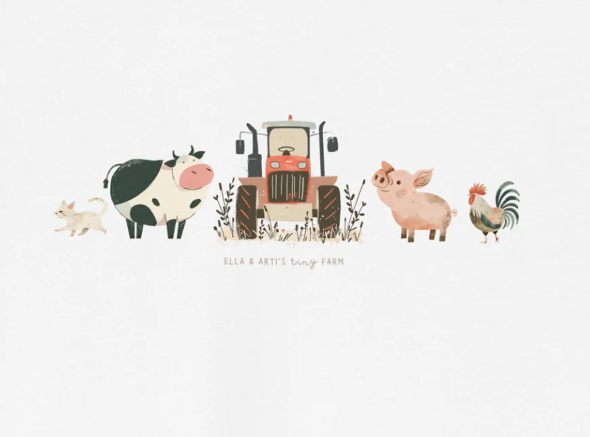 Organic cotton kids t-shirt FARM