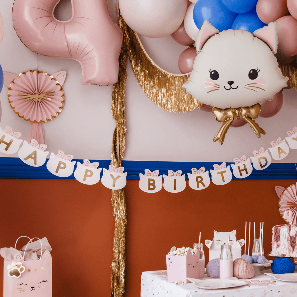 Partydeco Cat Head Foil Balloon