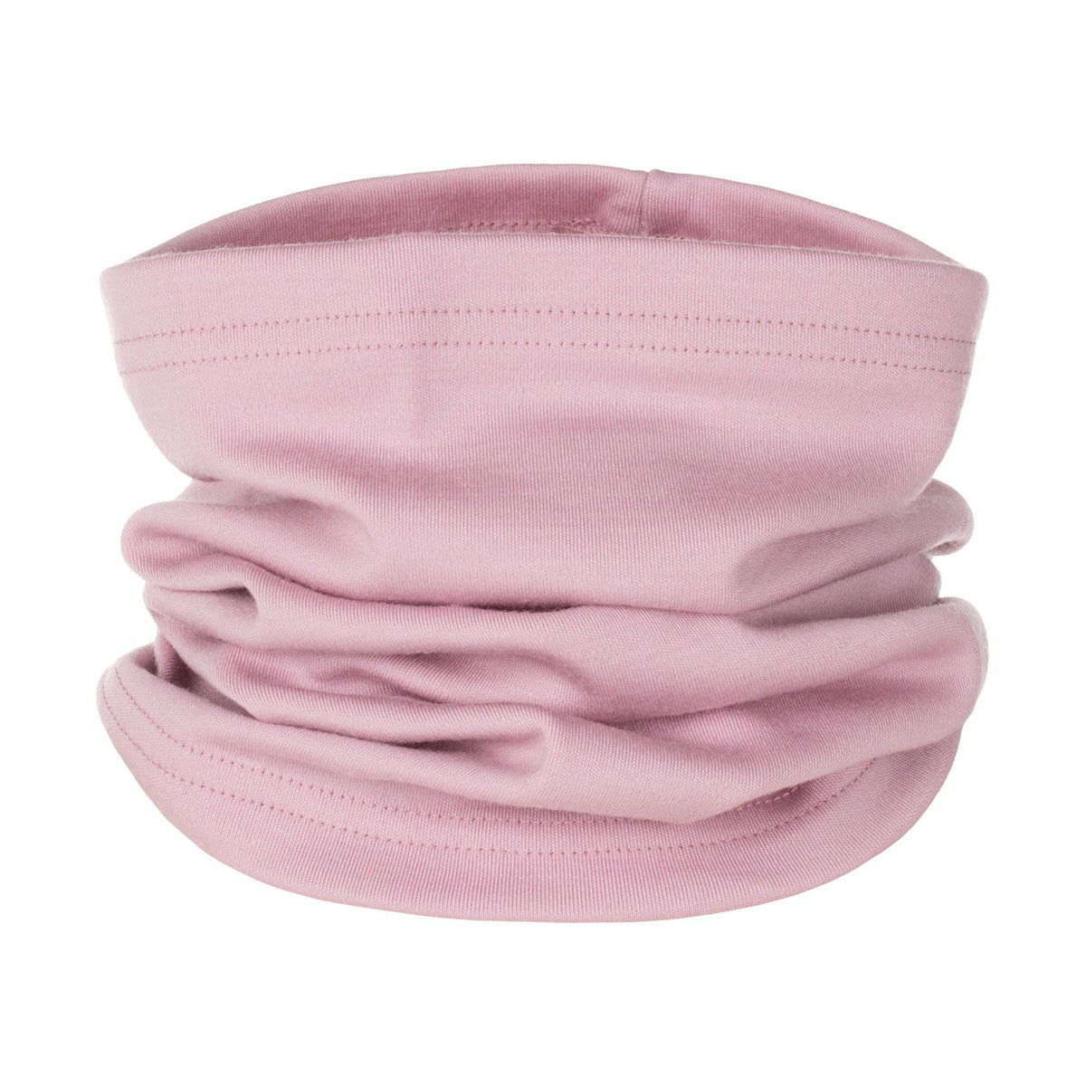 Dusty Pink Single-Layer Merino Wool Tube Scarf