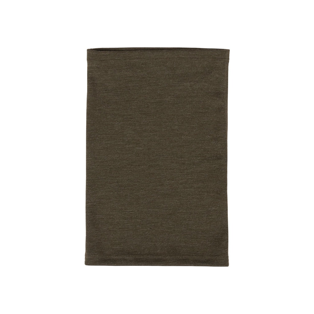 Khaki Green Merino Wool Tube Scarf – One Size