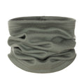 Khaki Green Single-Layer Merino Wool Tube Scarf