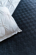 Square merino throw - Charcoal grey