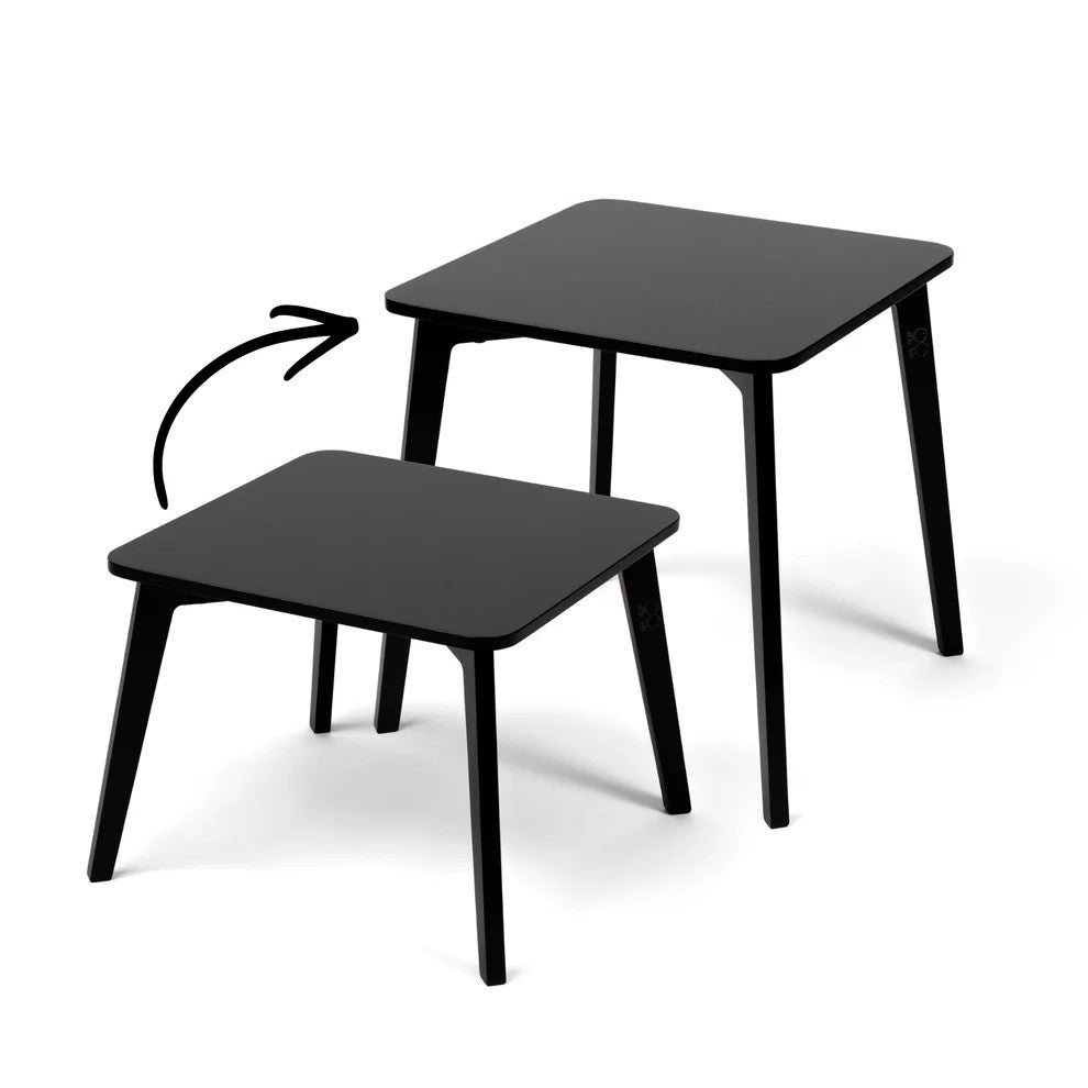 TULLA - Height-extendable Kids Table - Black
