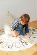 Washable Rug ABC color and letters, 120 cm