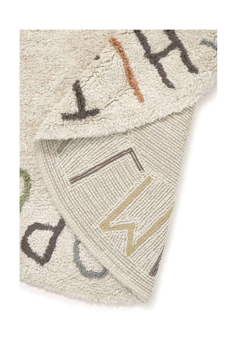Washable Rug ABC color and letters, 120 cm