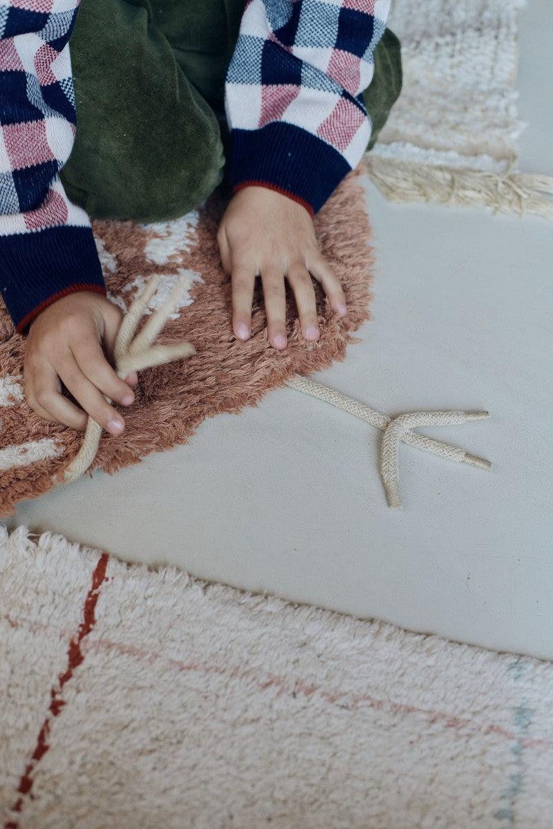 Washable Rug Chicken, 110 x 100 cm